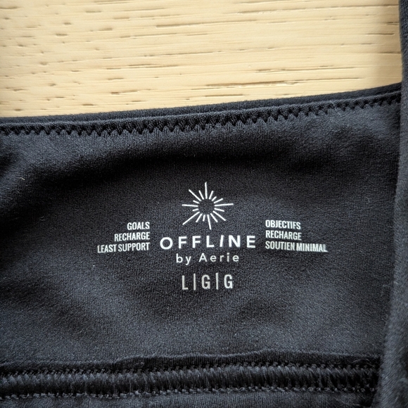 Aerie Goals Recharge Least Support Bra Wide Strap Unpadded - Picture 2 of 7